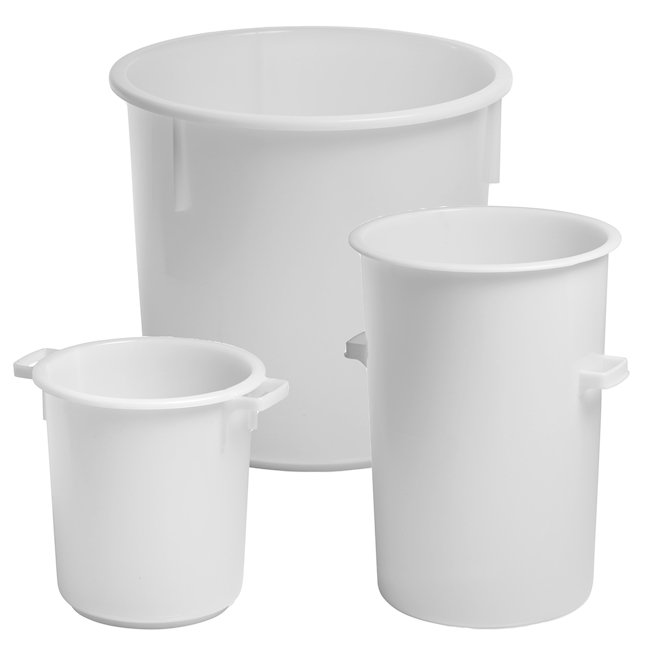Bin 40 lt PE-HD, white